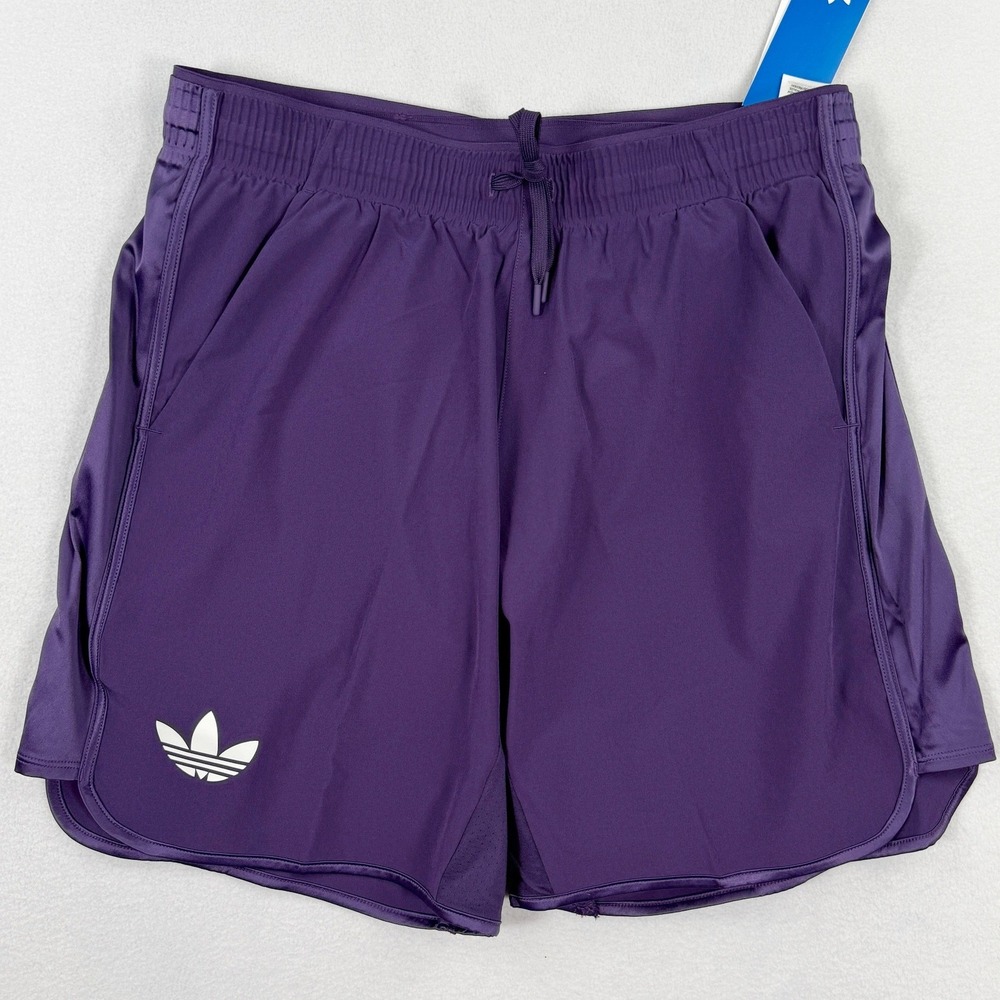 Adidas Aurora Tennis 2-In-1 Short & Tights Size M Mens Plum 7" JN0787